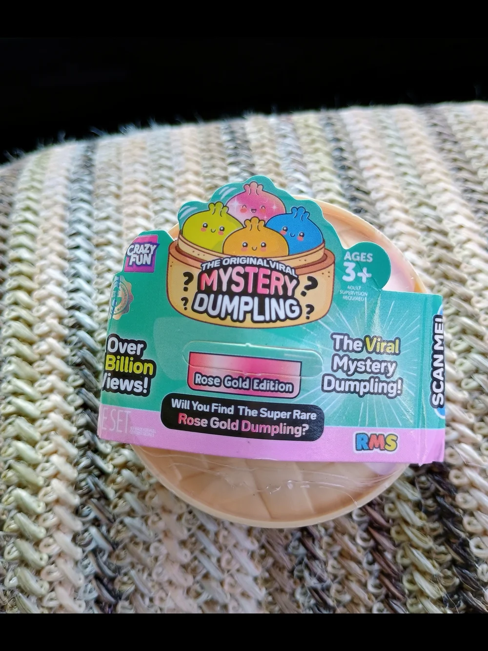 RMS Mystery Mini Dumpling Rose Gold Dumpling Blind Box Squishy Fidget Toy